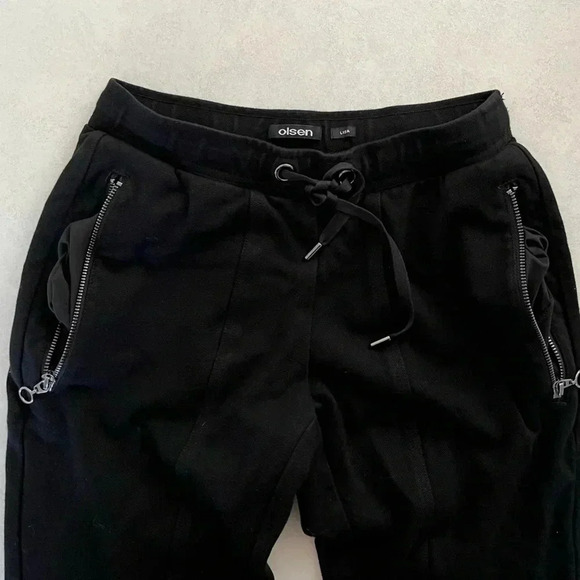 Olsen/ Lisa/ Dressy joggers/ Ankle/ Cropped/ Black/ Size US XS - Picture 6 of 13